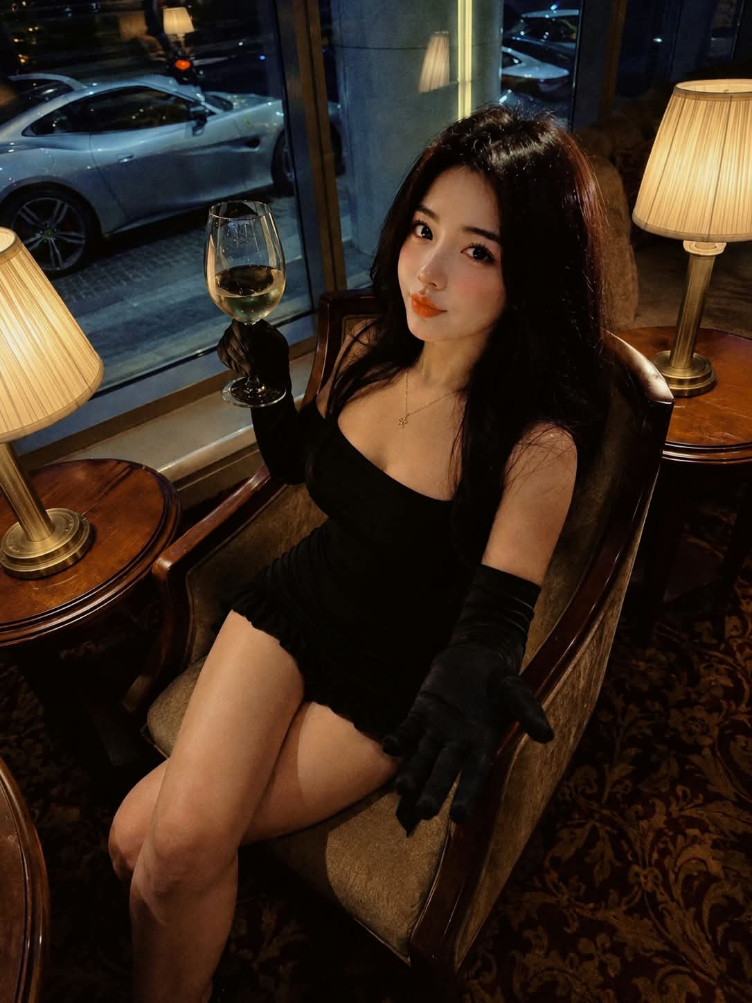 Midnight Table for One — Cinematic Nighttime Portrait output 4
