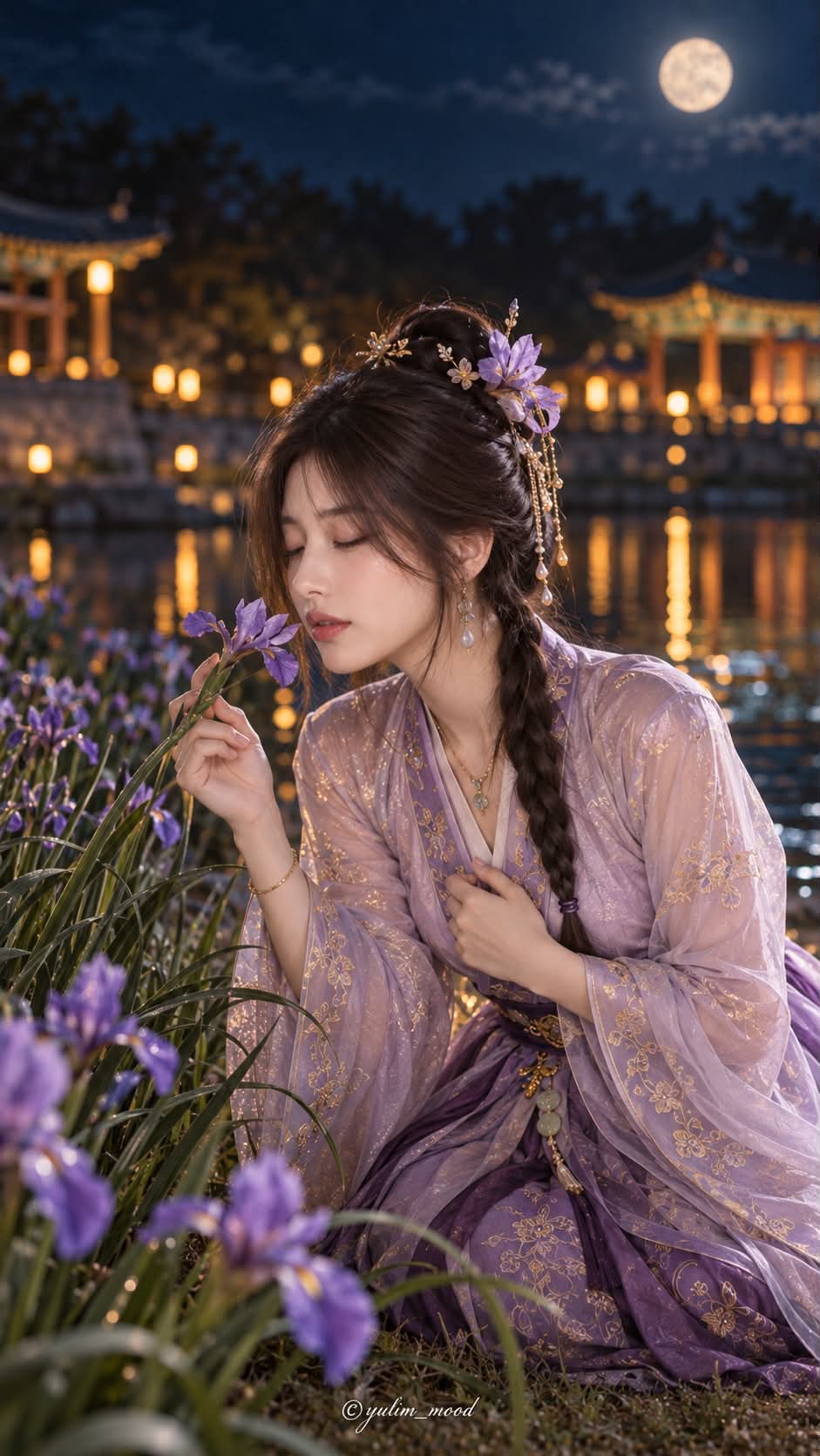 A Fragrance Awakens: Moonlit Silla-Inspired Portrait