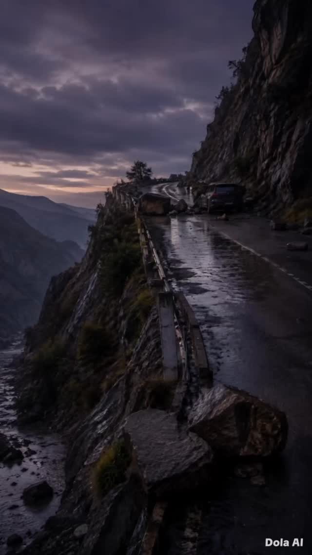 Supernatural Duel on a Mountain Road