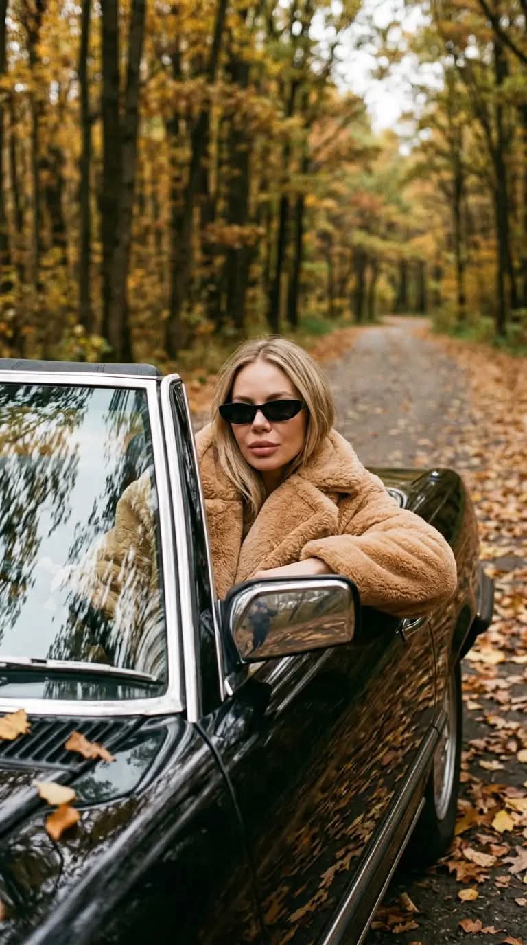 Autumn Convertible Lifestyle Portrait