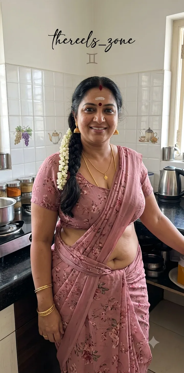 Photorealistic Indian Woman in a Kitchen