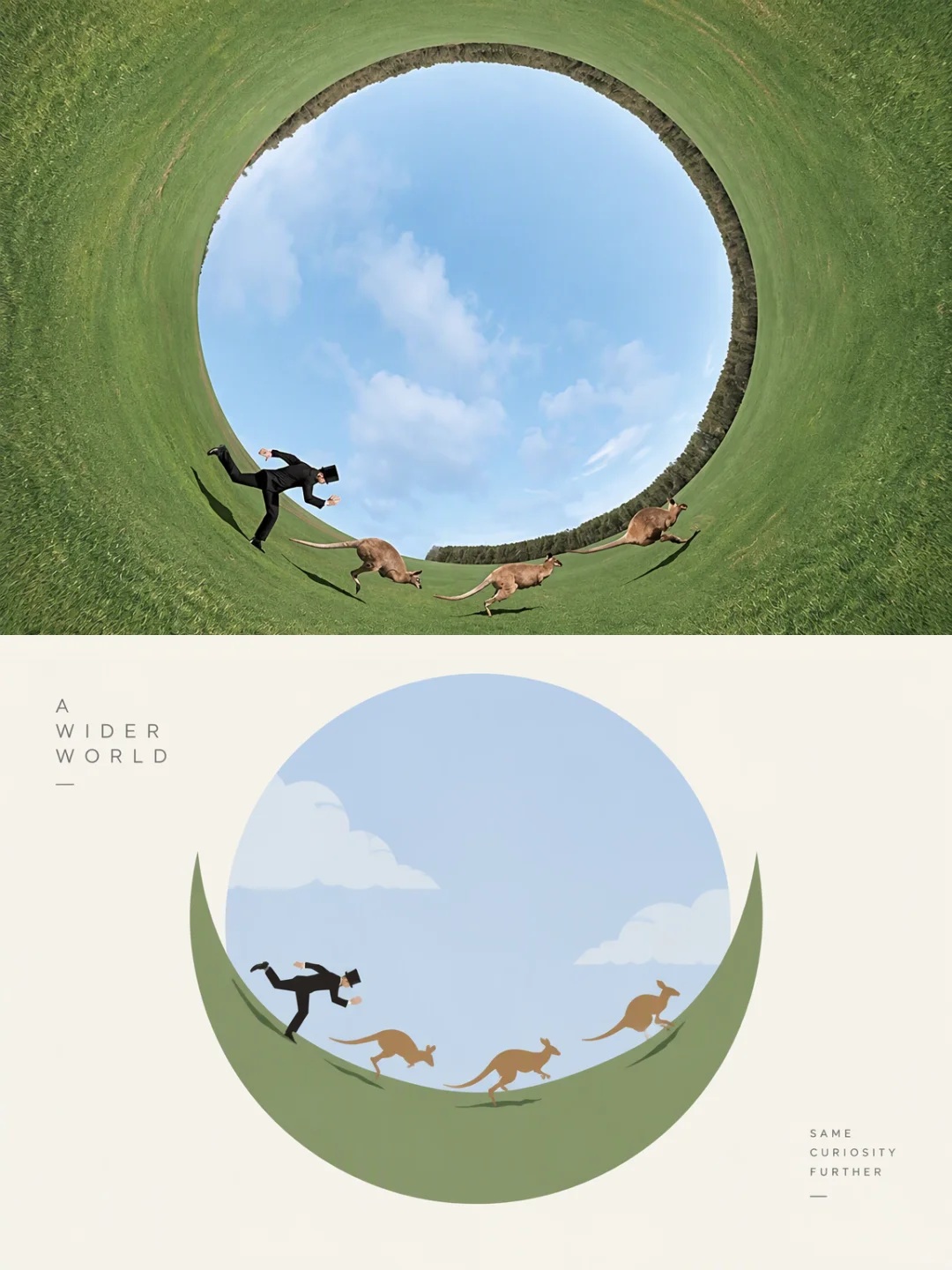 Minimalist Two-Part Editorial Poster output 3