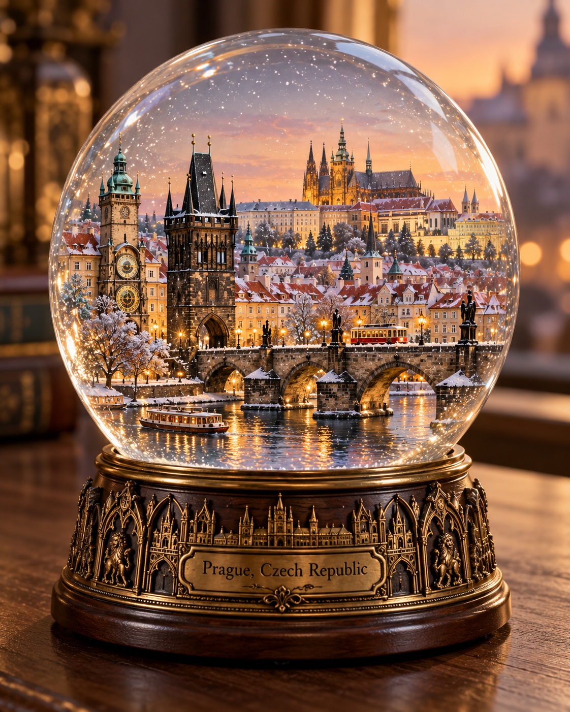Premium City Snow Globe Souvenir output 6