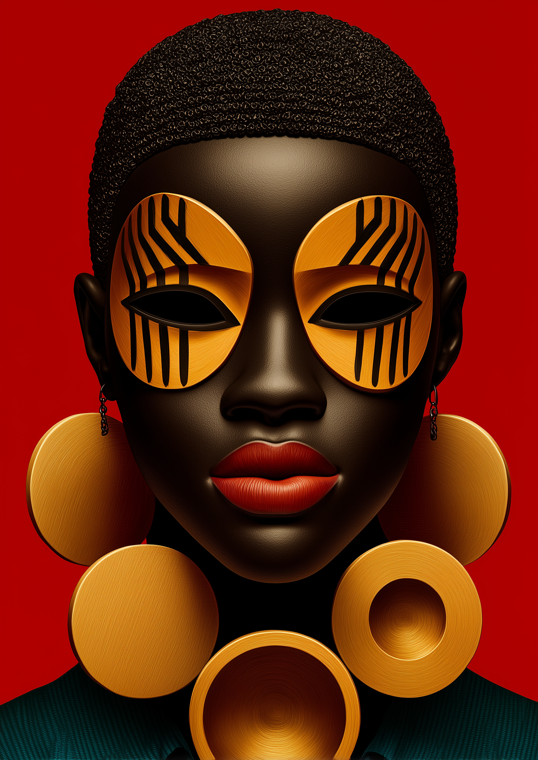 Create Abstract Afrobeats-Inspired African Wall Art