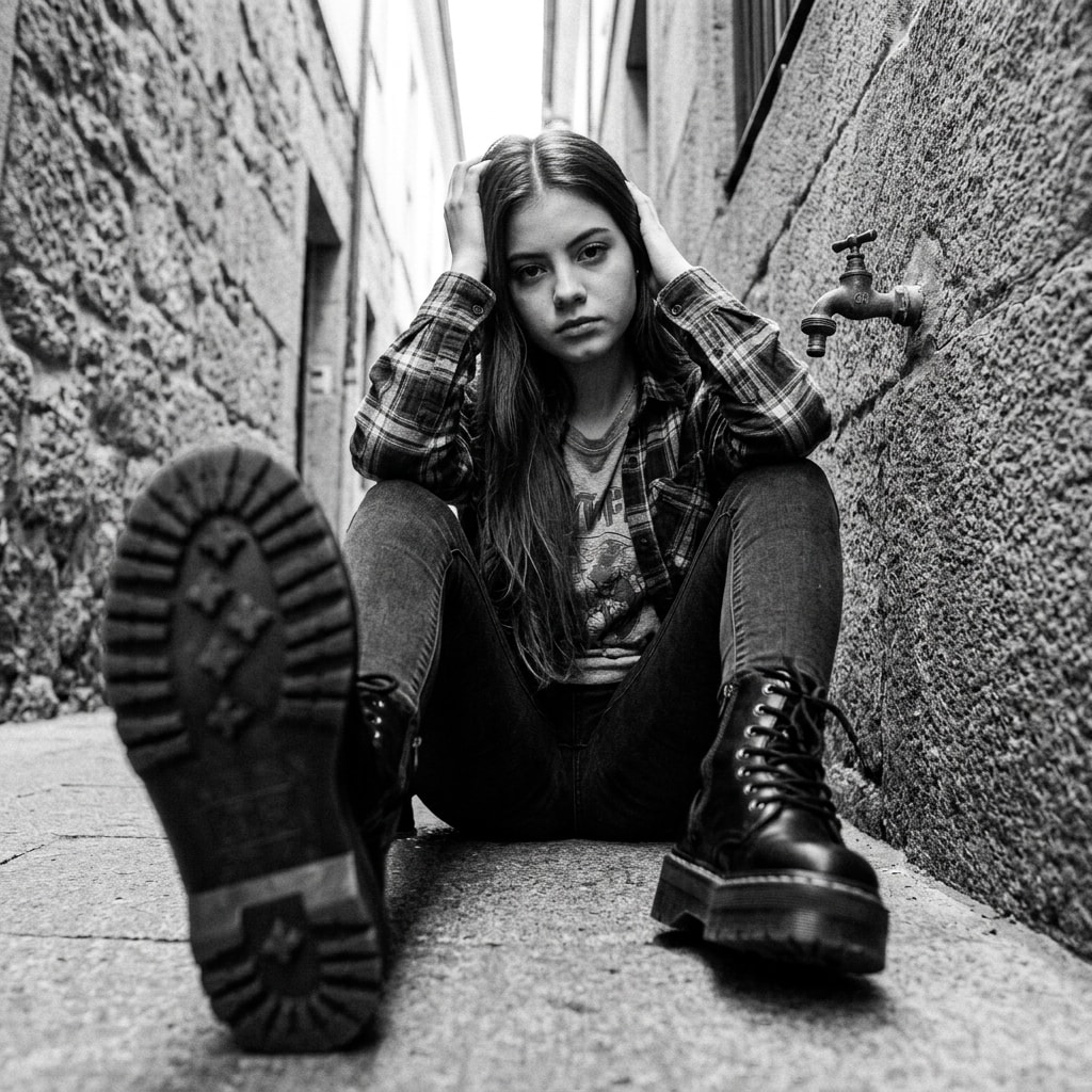 Alternative Grunge Alley Portrait output 1