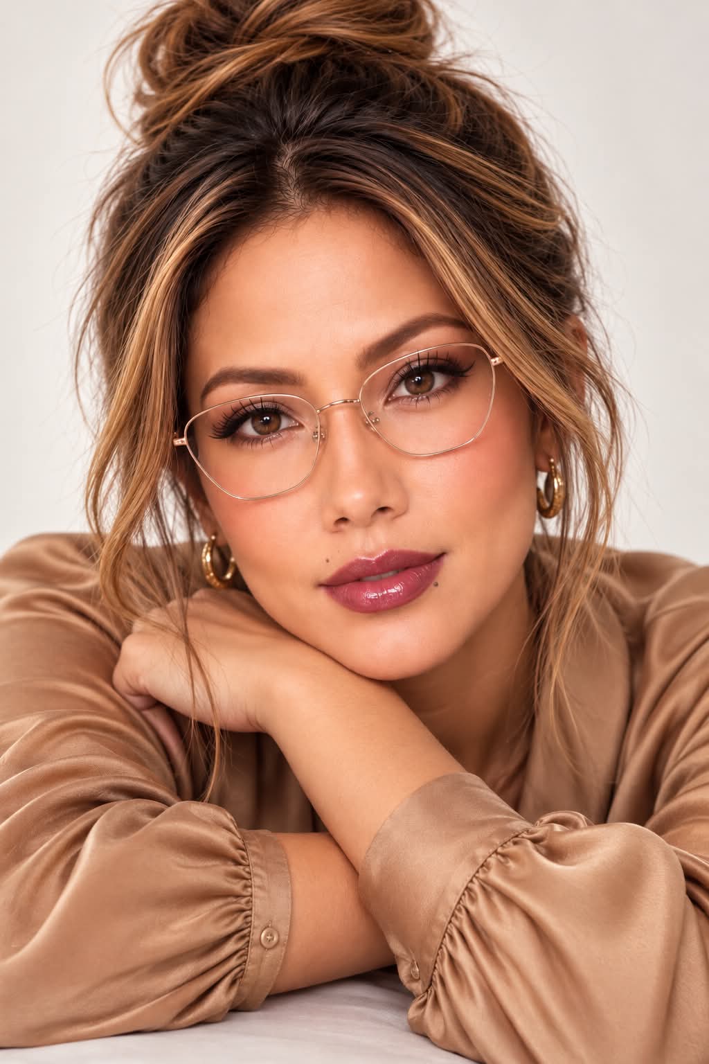 Close-Up Studio Beauty Portrait