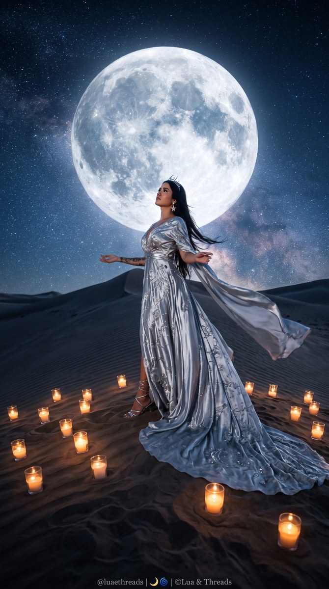Moonlit Desert Cinematic Fashion Editorial output 3
