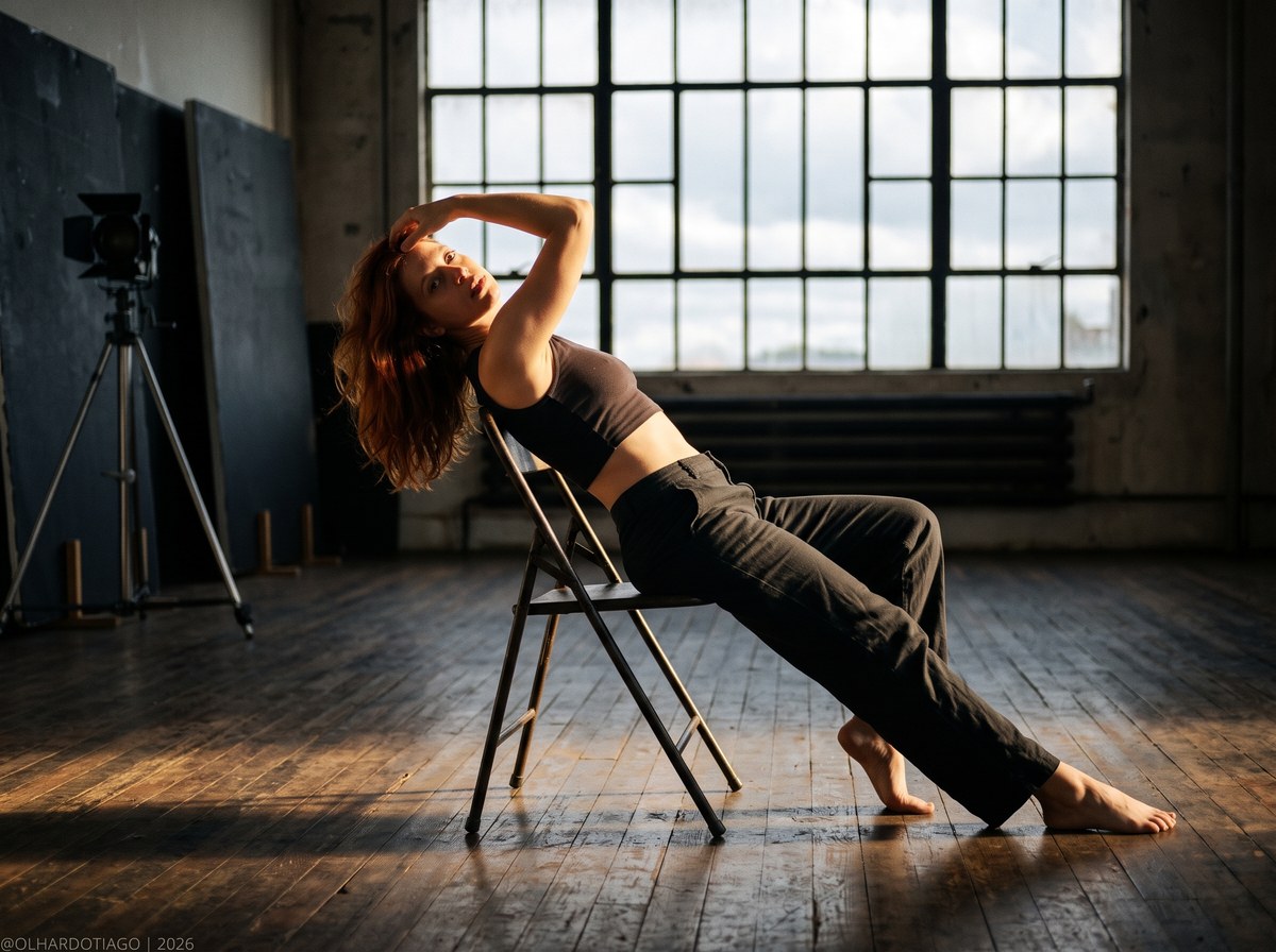 Dramatic Industrial Studio Portrait output 2