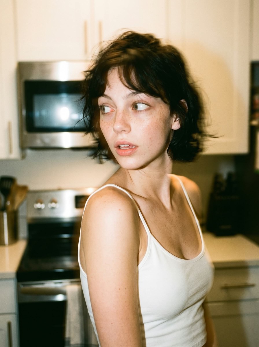 Late-Night Kitchen Candid Portrait output 8