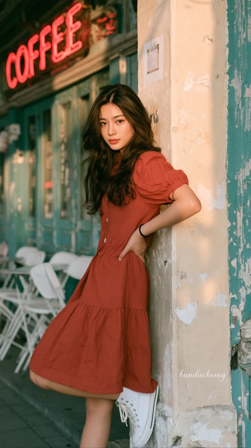 Golden-Hour Street Fashion Portrait output 2