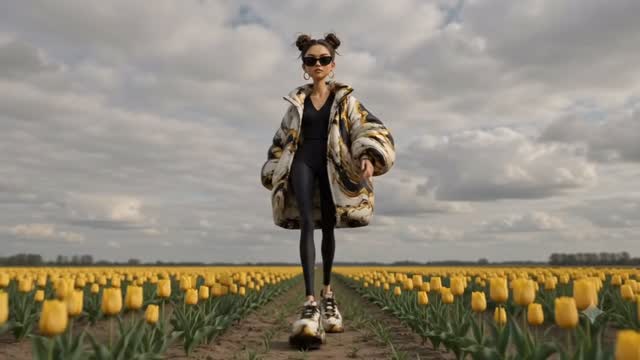 Gorillaz-Styled 3D Runway Walk