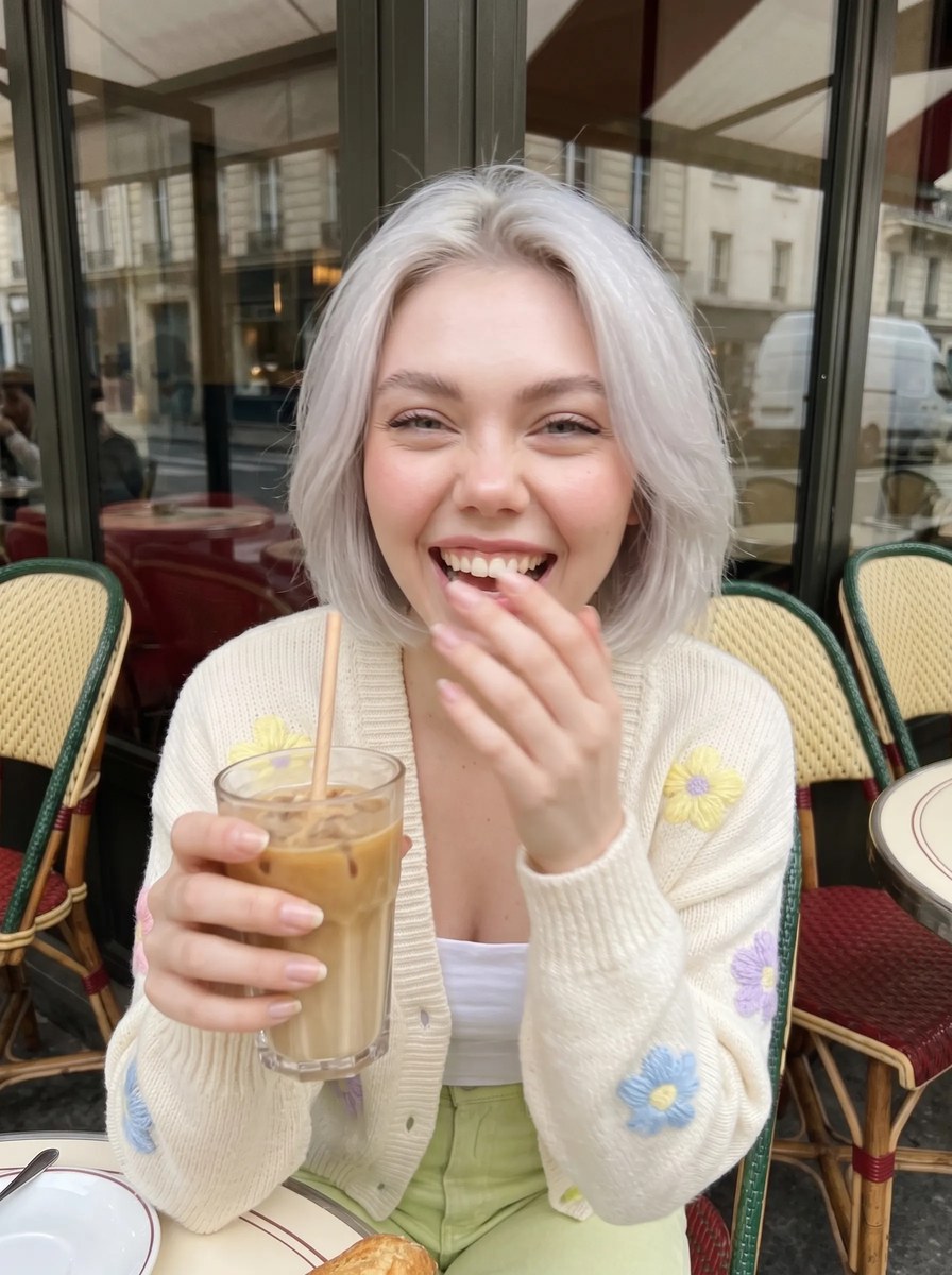 Candid Parisian Café Portrait output 13