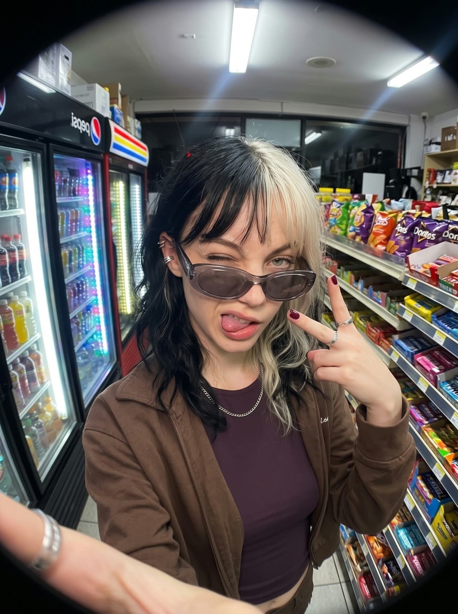 Convenience Store Fisheye Selfie output 3