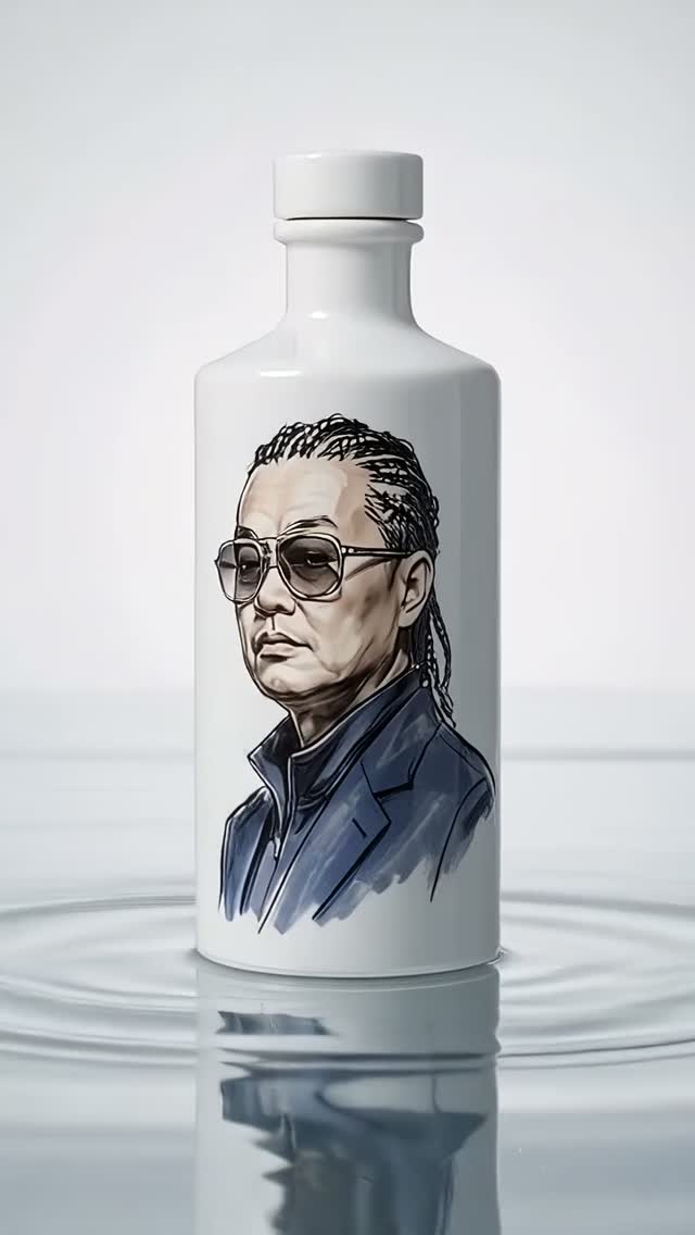 Evian Bottle Morphing into Couture