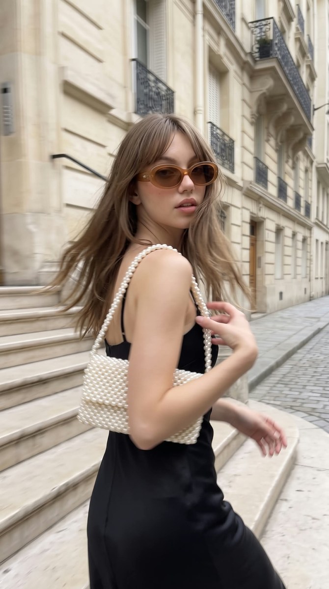 Parisian Street-Style Portrait on Stone Steps output 6