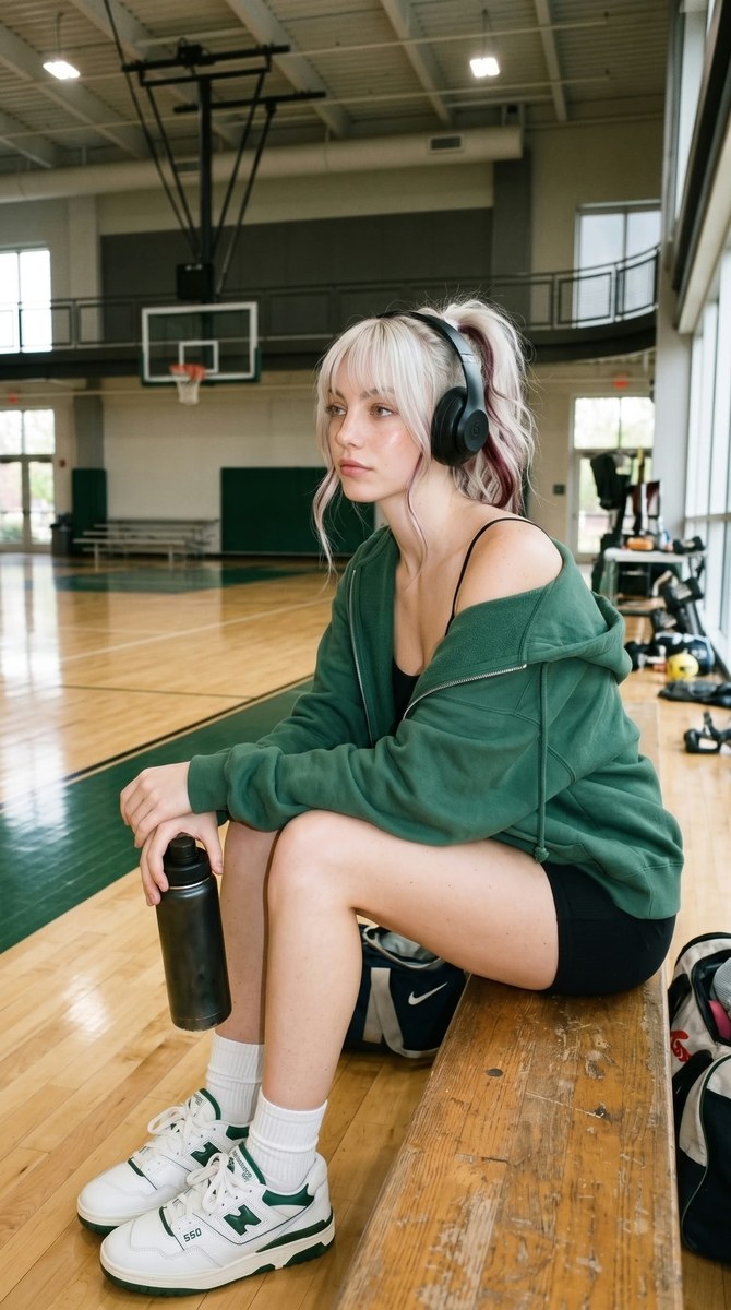 Candid Sporty Portrait at an Indoor Basketball Court output 3