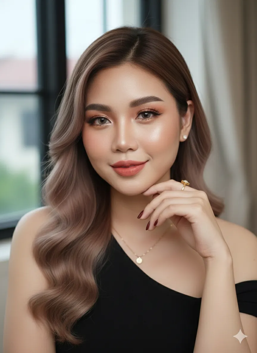 Warm Glamour Portrait with Preserved Facial Identity output 1