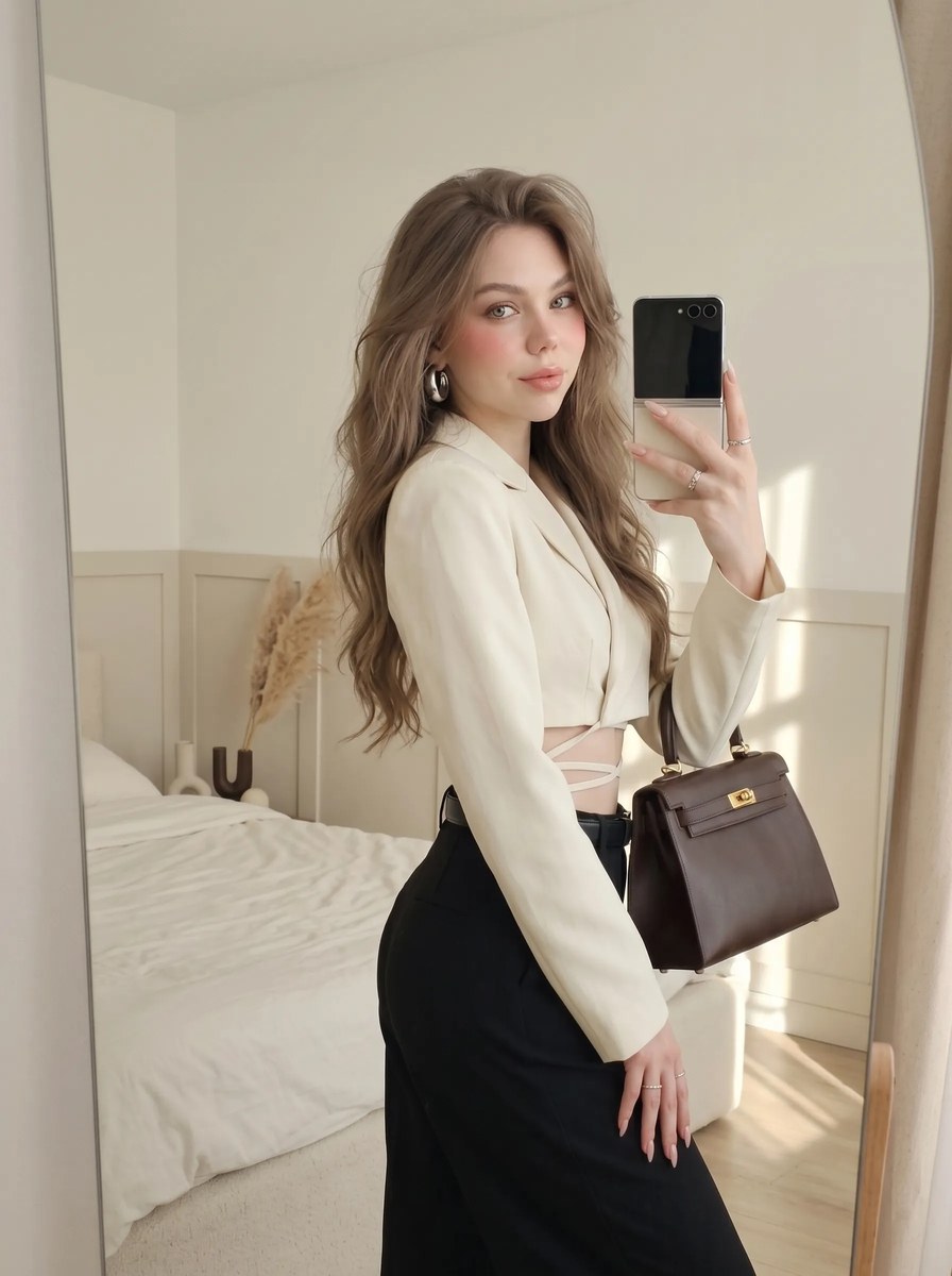 Quiet-Luxury Mirror Selfie output 3
