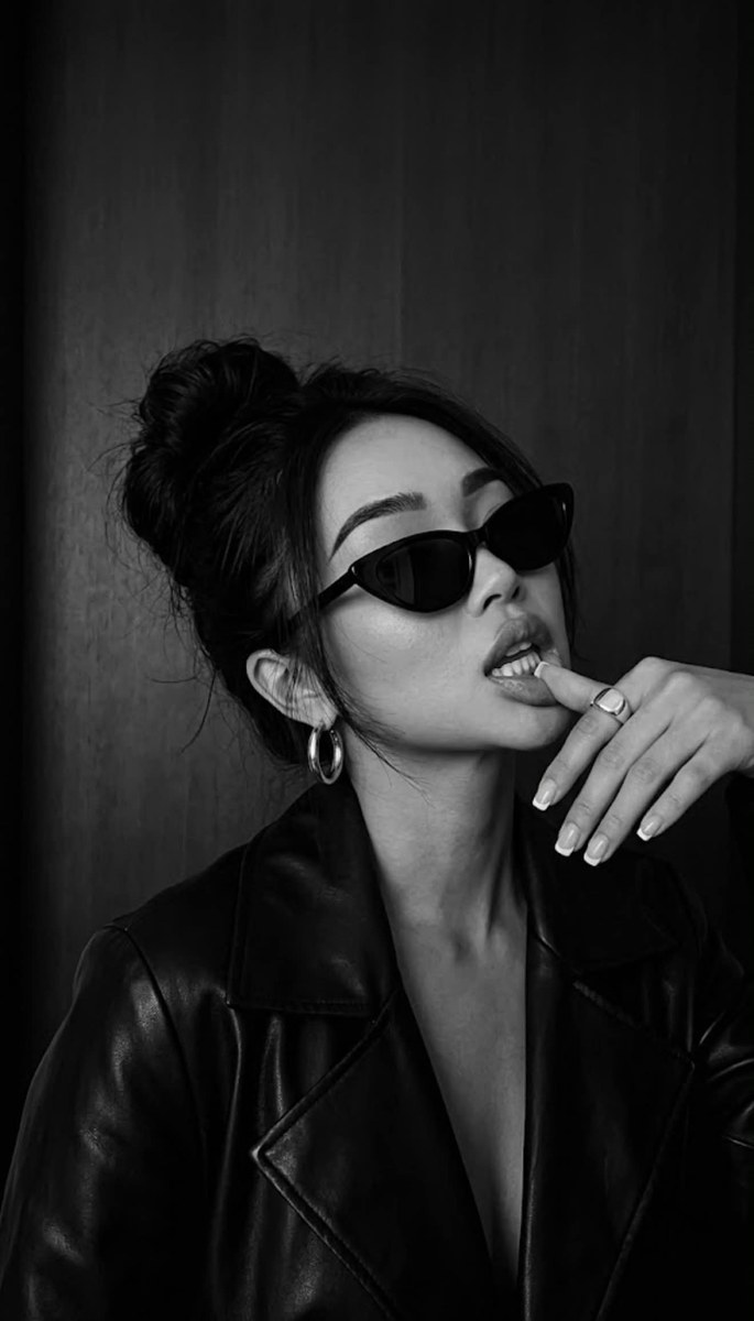 Dark Noir Portrait with Sunglasses