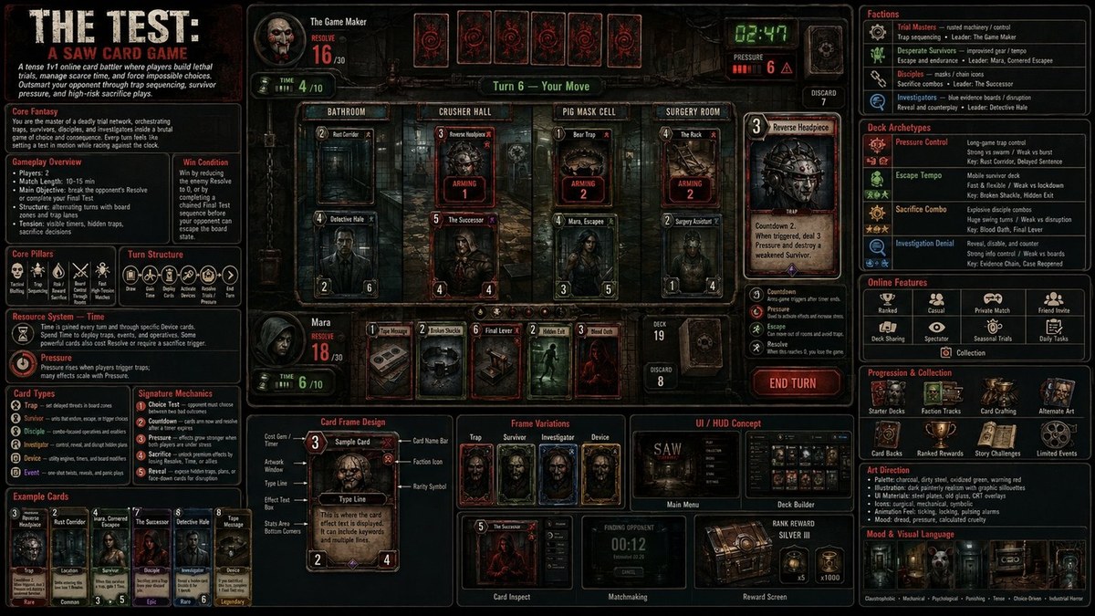 Turn a Film into an Online Card Game Concept Board output 3