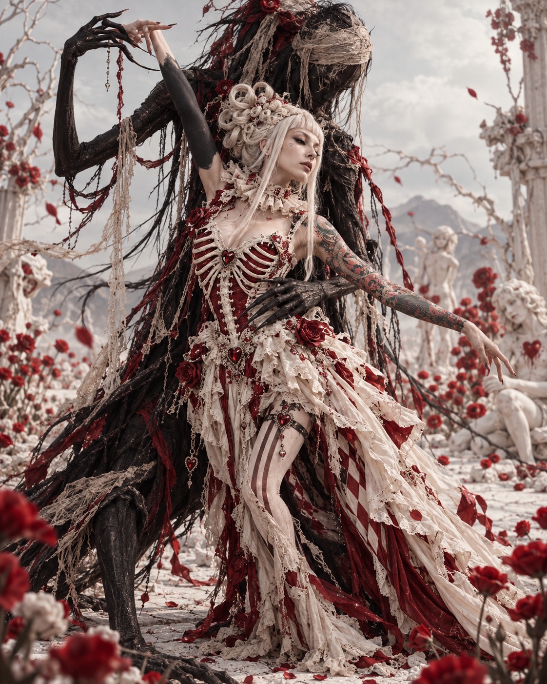 Dark Gothic Romance Fashion Photoshoot output 2