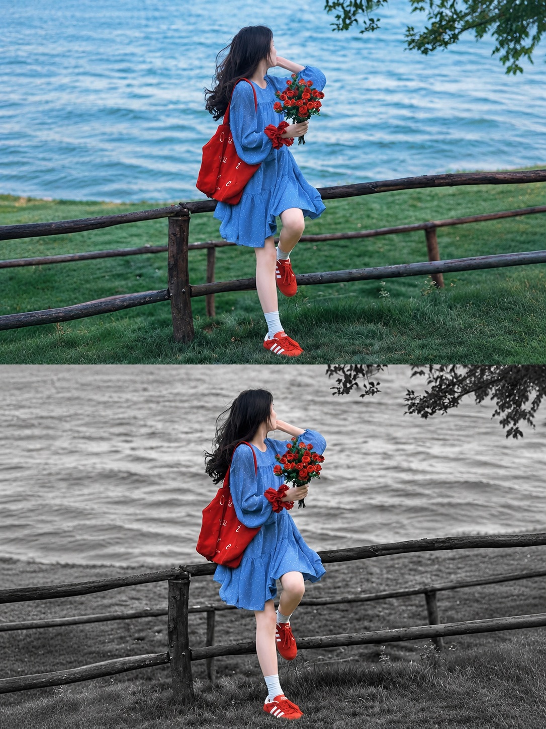Selective-Color Black-and-White Photo output 5