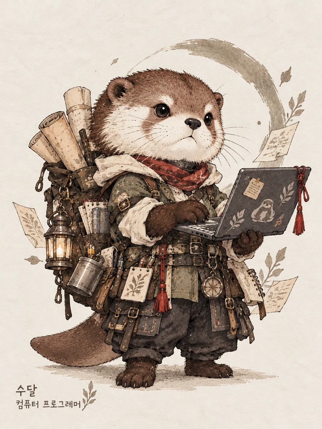 Personalized Chibi Mammal Character Illustration output 2