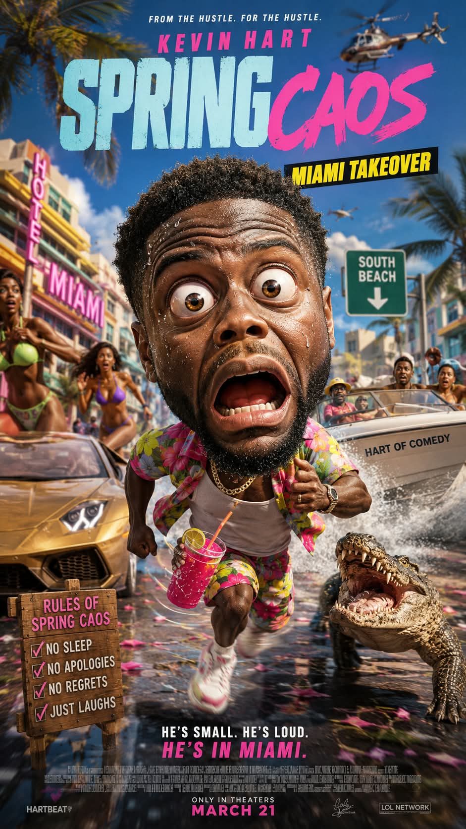Chaotic 3D Action Blockbuster Poster output 4