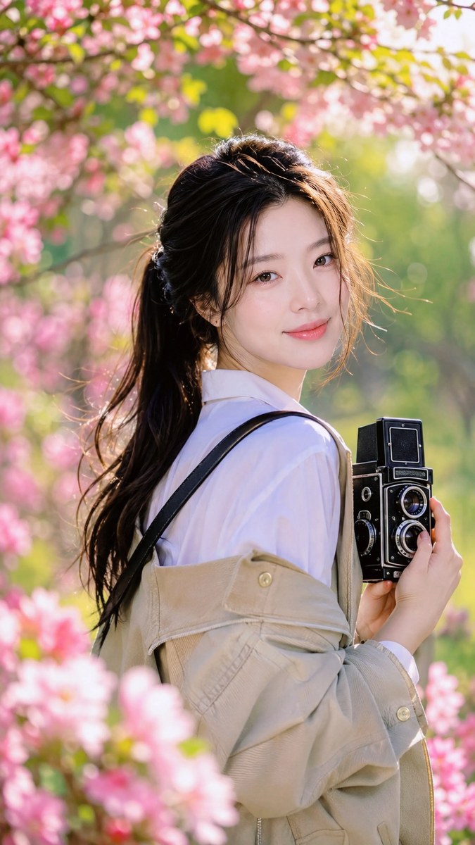Blooming Love Through the Lens — Cherry Blossom Portrait