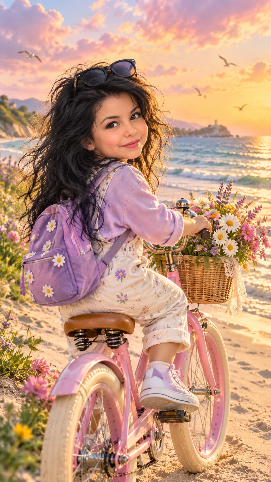 Colorful Bicycle Dream on the Beach output 3