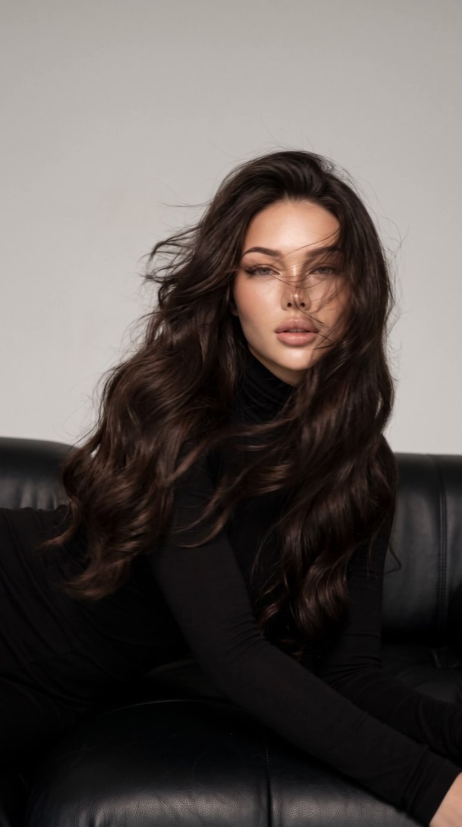 Windblown Hair Editorial Studio Portrait output 2