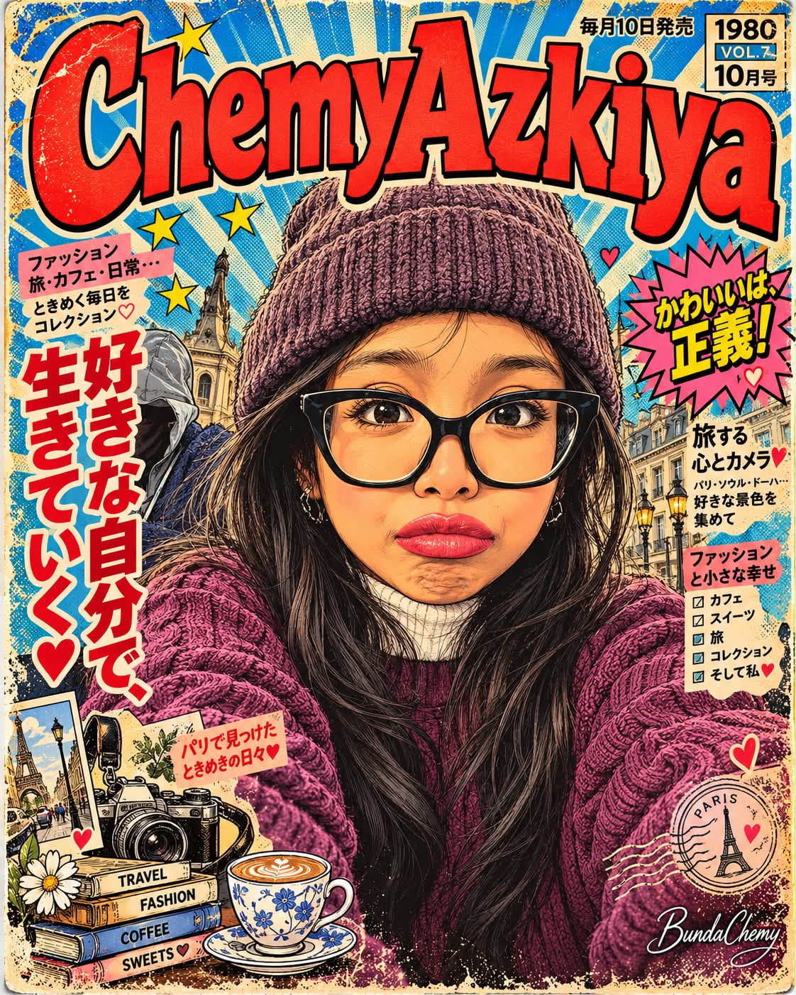 Retro Japanese Manga Magazine Cover output 3