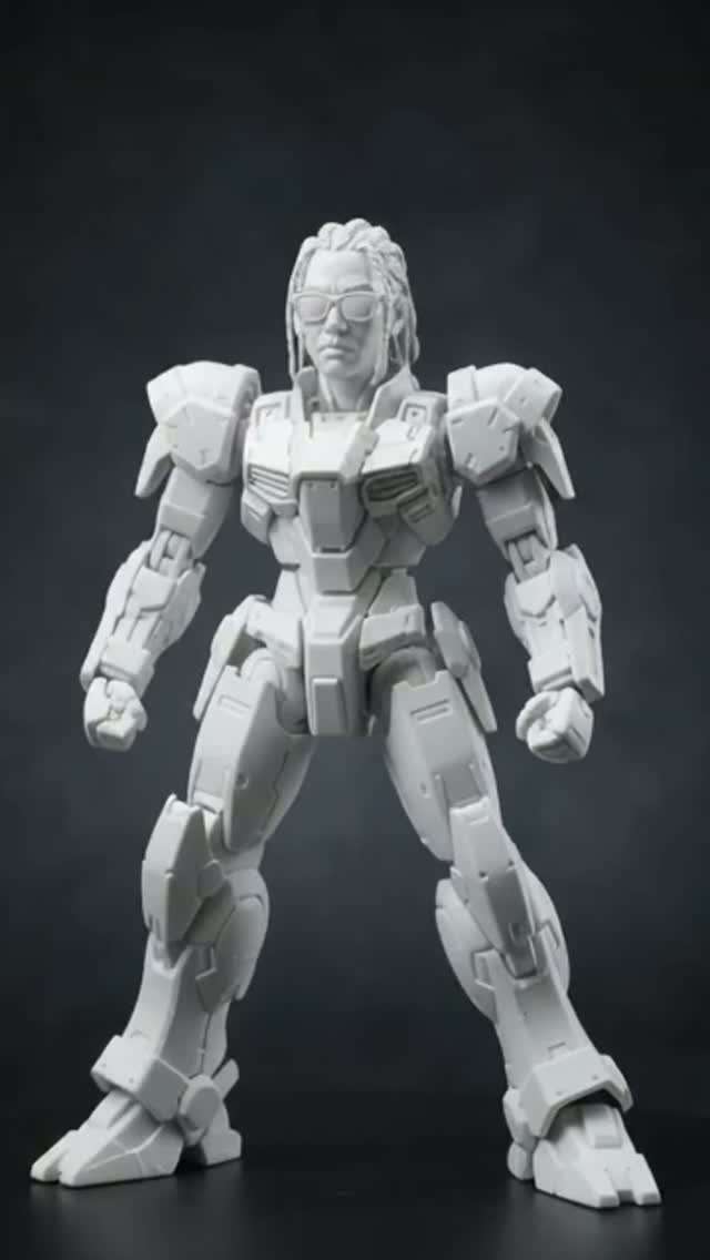 Mecha Warrior Figurine Transformation Video