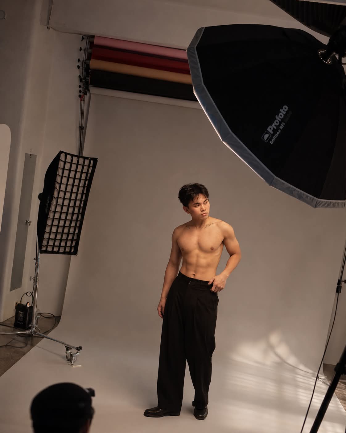 High-Fashion Studio BTS Editorial Portrait