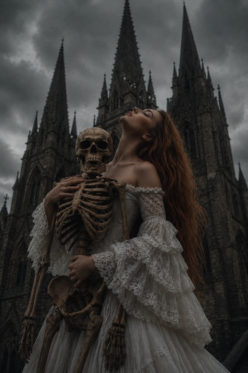 Gothic Cathedral Skeleton Portrait output 1