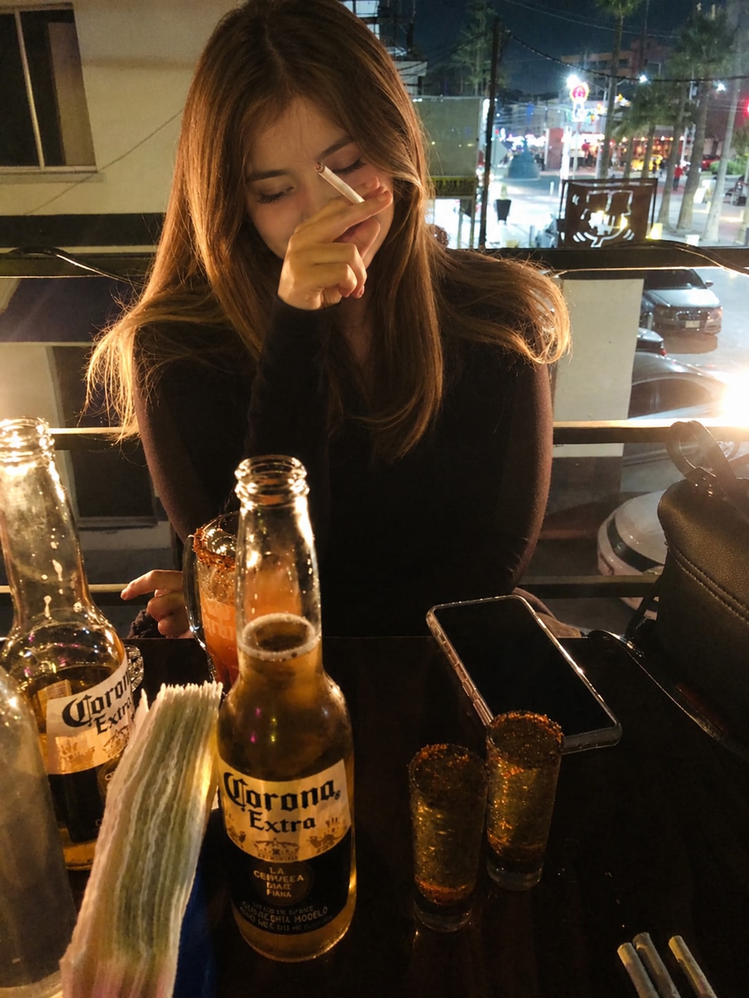 Melancholic Nightlife Snapshot