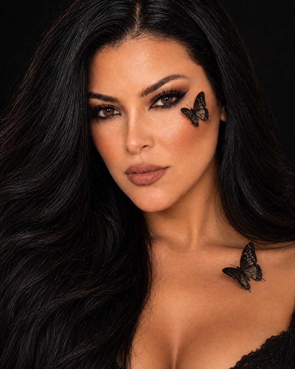 Photorealistic Butterfly Beauty Portrait output 3