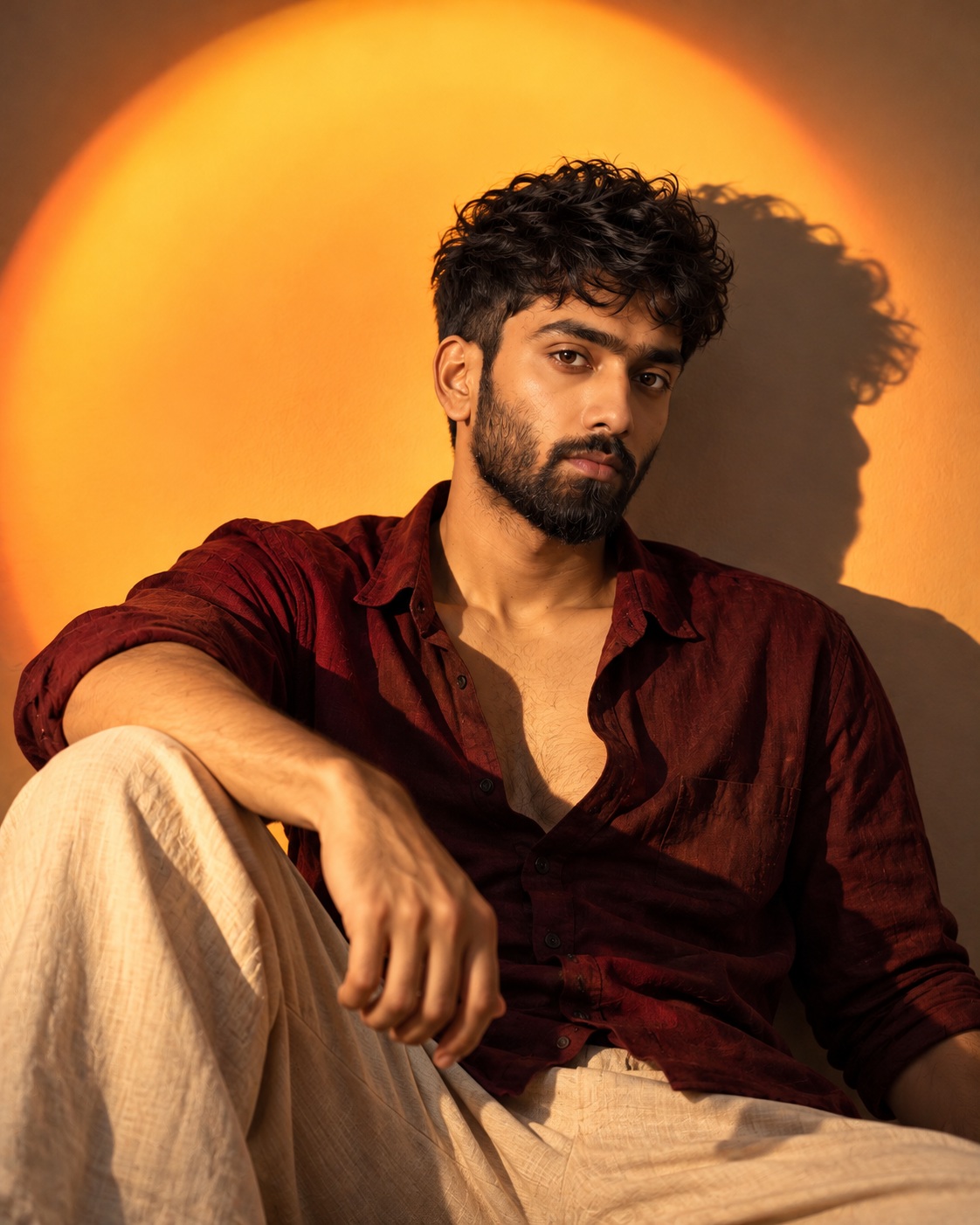 Warm Editorial Portrait with a Sunset Glow output 1