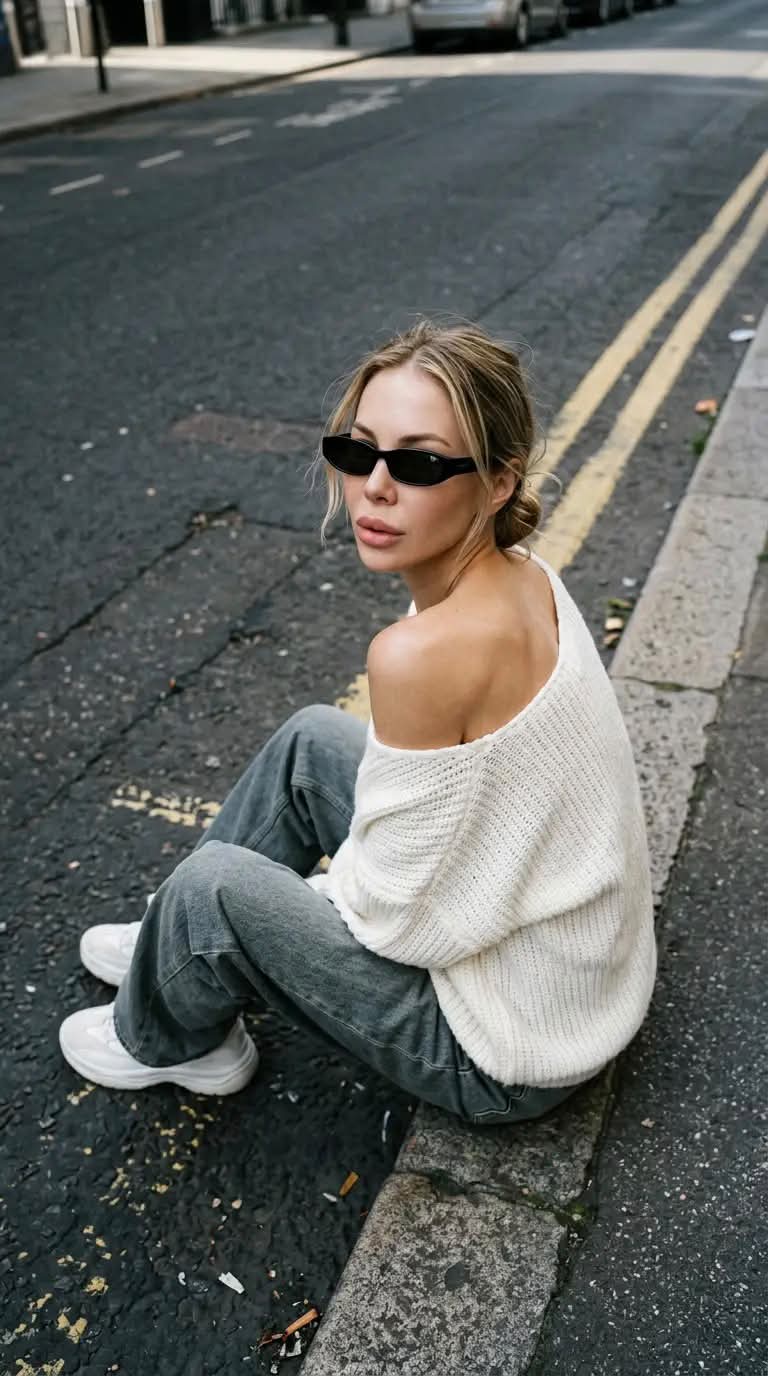 Candid Street-Style Photo from Above