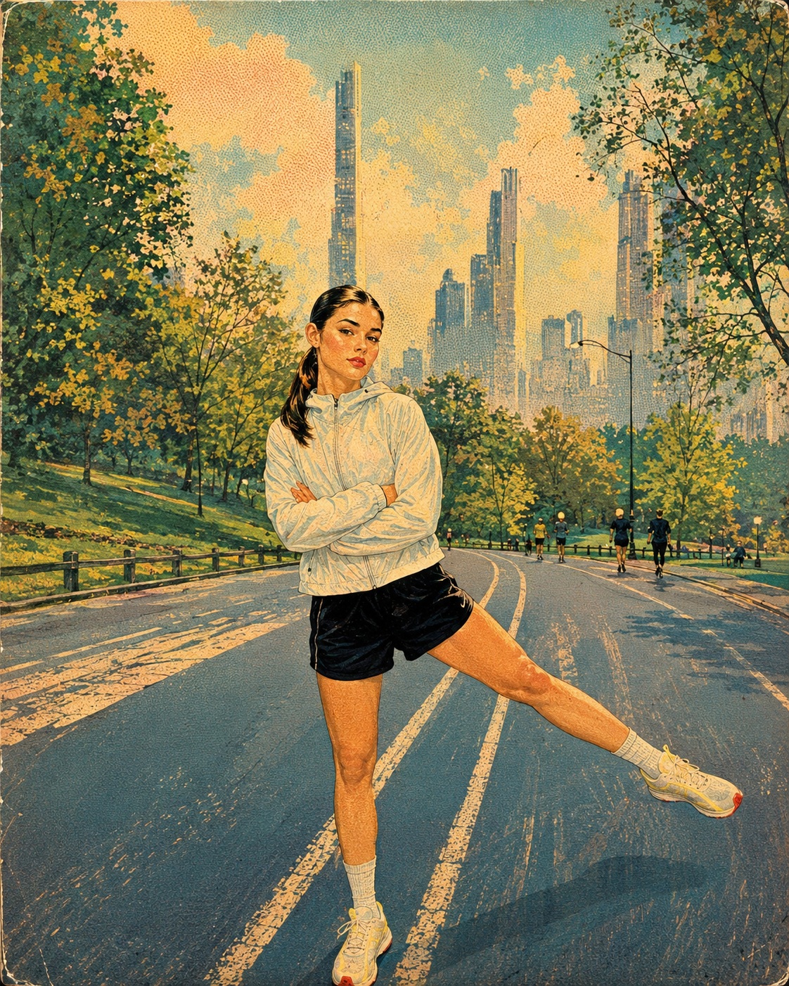 1950s Mid-Century Fashion Illustration Restyle output 2