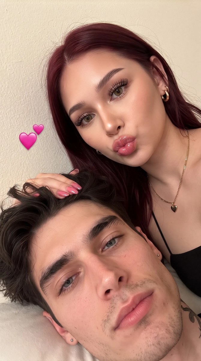 Candid Close-Up Couple Selfie