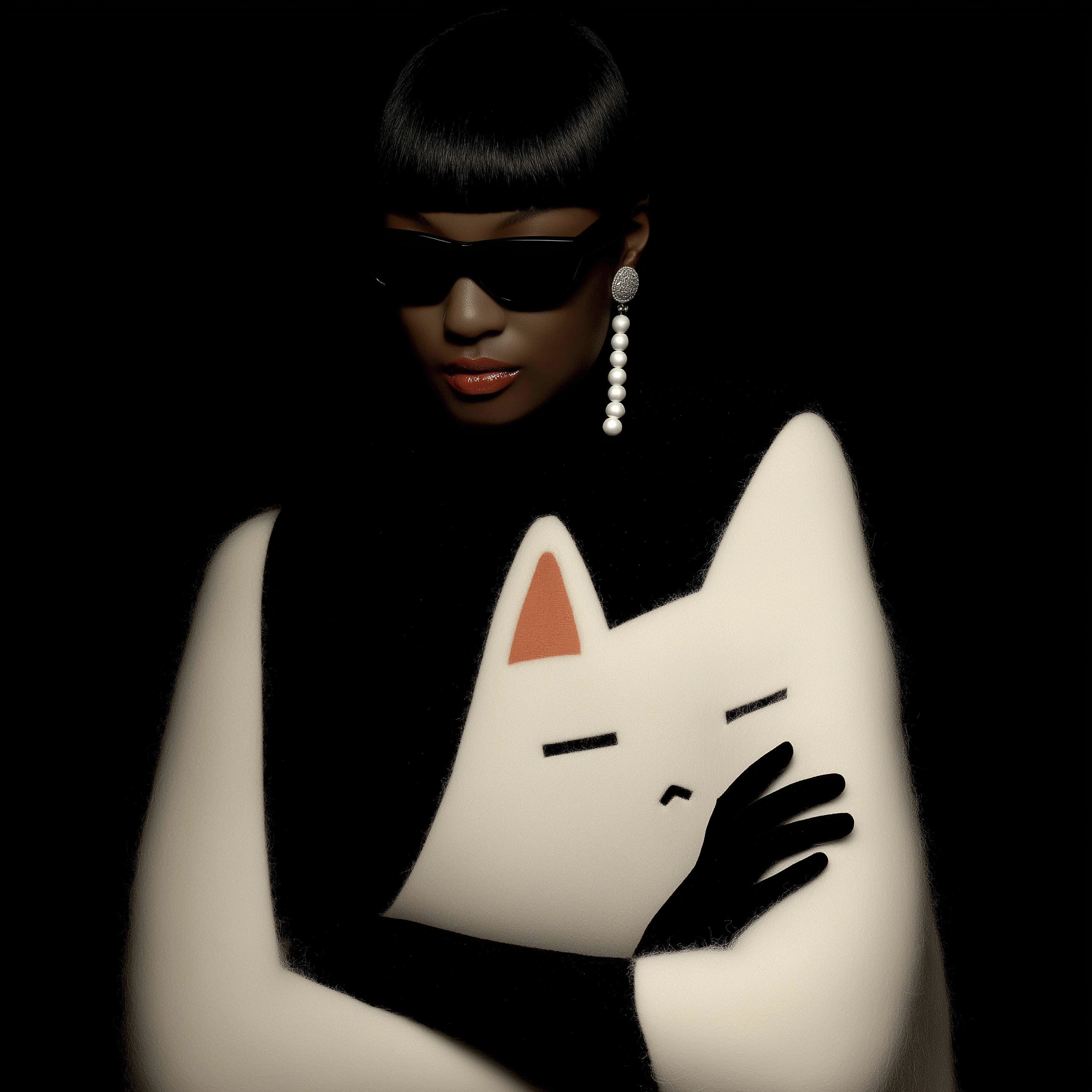 Jeweled Maneki-neko Fashion Photoshoot