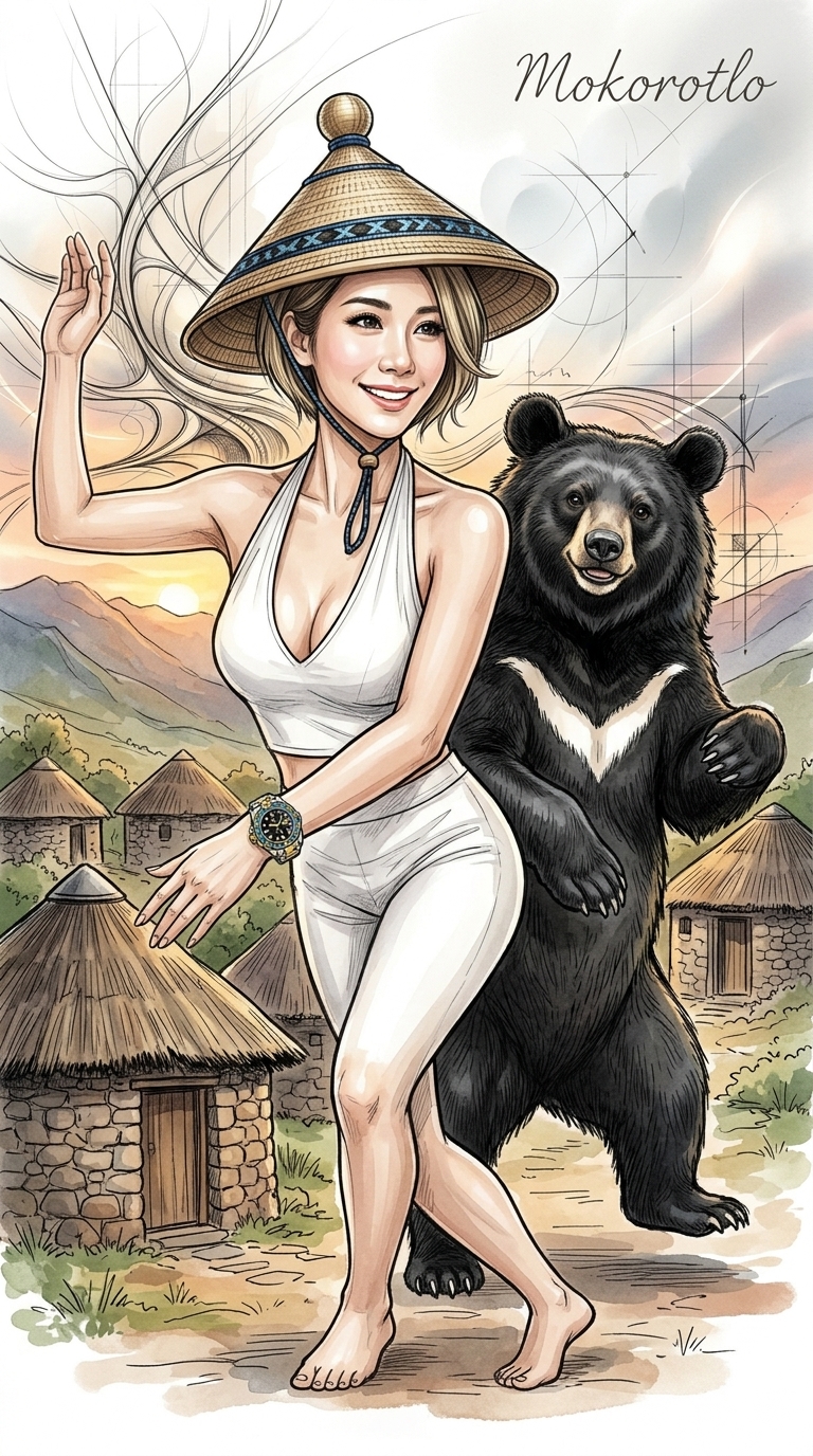 Person Dancing with a Formosan Black Bear output 1