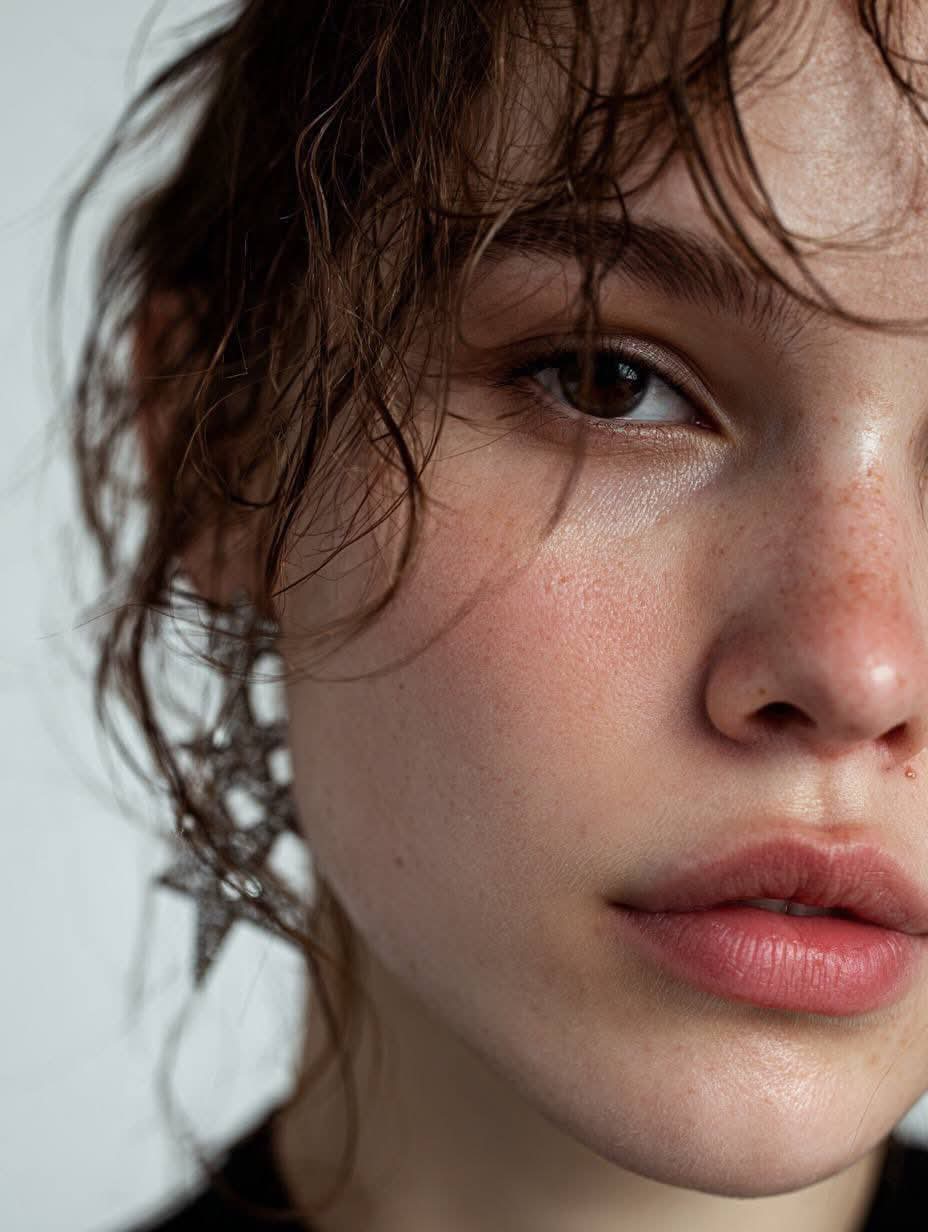 Realistic Skin Close-Up Portrait