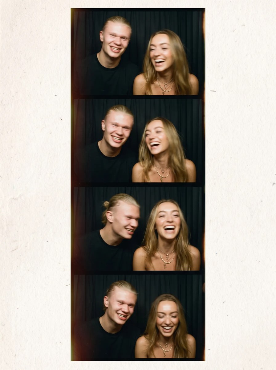 Erling Haaland Vintage Photo Booth Strip output 8
