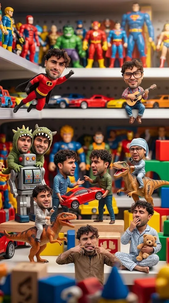 Photorealistic Miniature Toy-Store Diorama