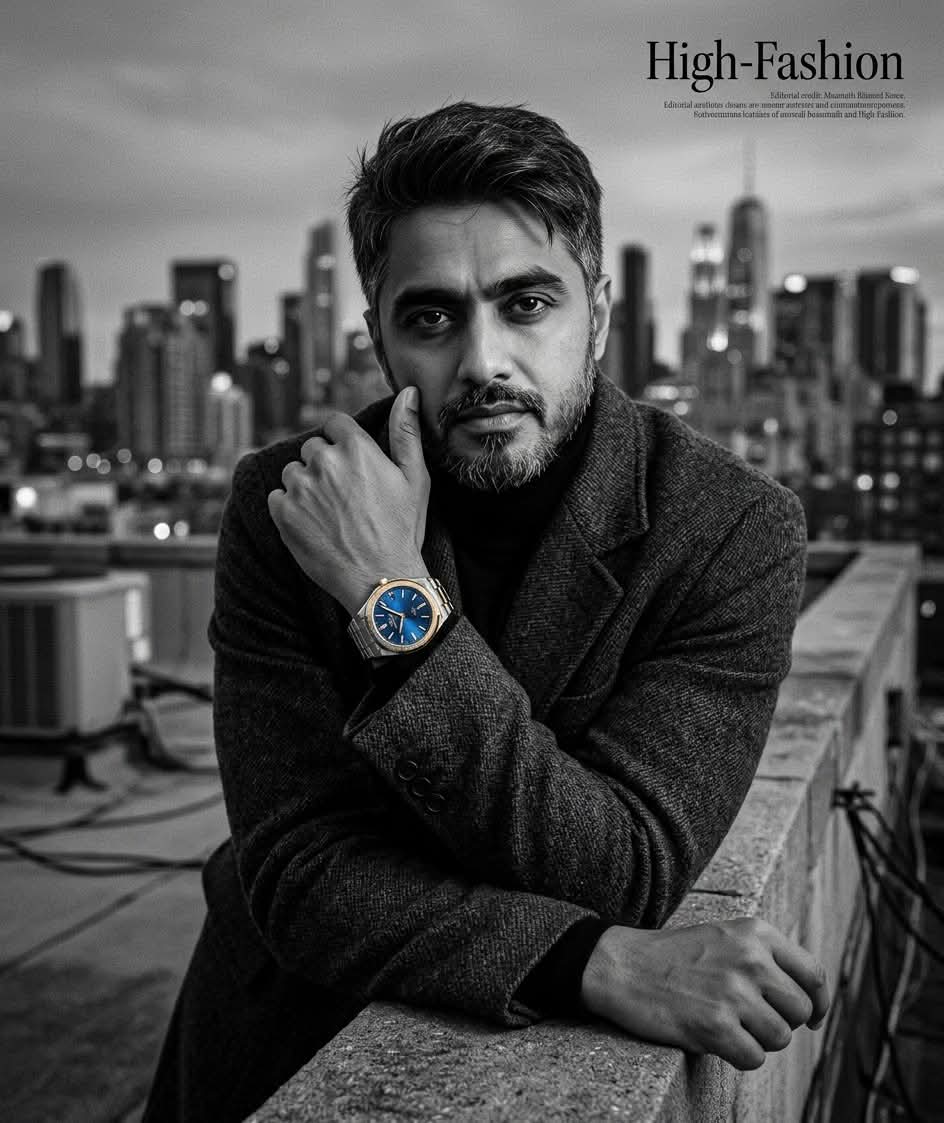 Selective-Color Luxury Watch Editorial