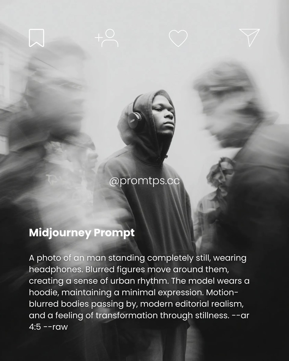 Motion-Blur Urban Editorial Portrait output 9
