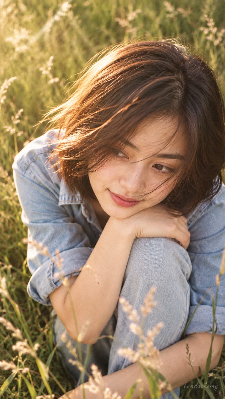 Dreamy Meadow Portrait on Film