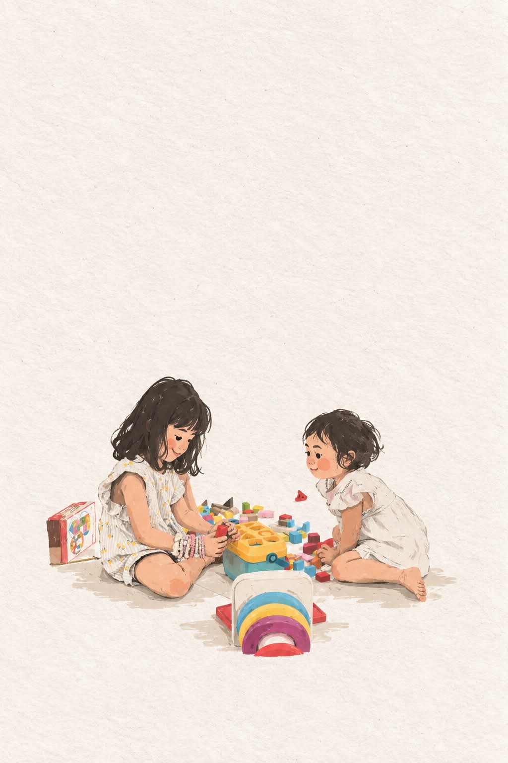 Minimal Hand-Drawn Paper-Cover Illustration